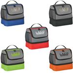 JH3513 Two Compartment Lunch Pail Bag With Custom Imprint